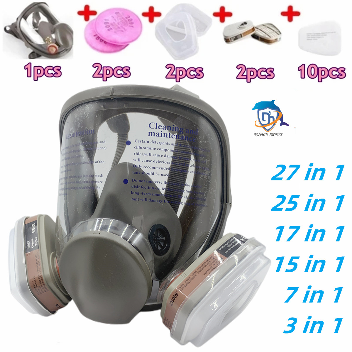 Dust Mask Construction - Máscara protectora en aerosol de cara
