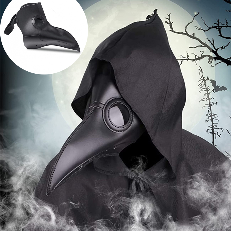 Disposable Surgical Mask - Máscara de goma negra para Halloween,